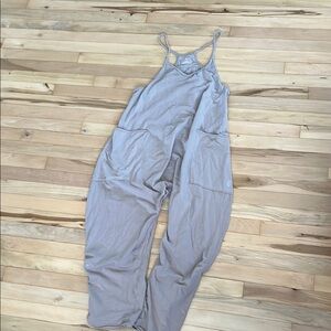 Gray Sleeveless Jumpsuit
